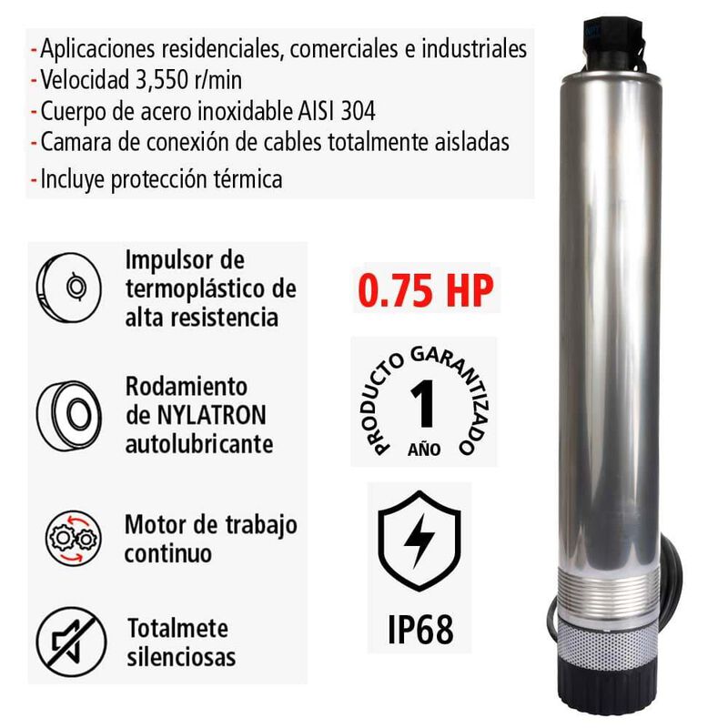 Bomba Hidr&aacute;ulica IUSA, Tipo Bala, Dominator, 0.... image number null