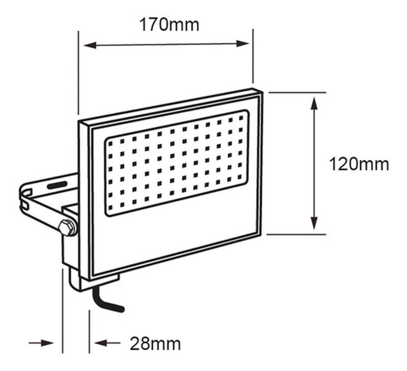 Reflector Led Exterior 50 W, Luz C&aacute;lida Brillan... image number null