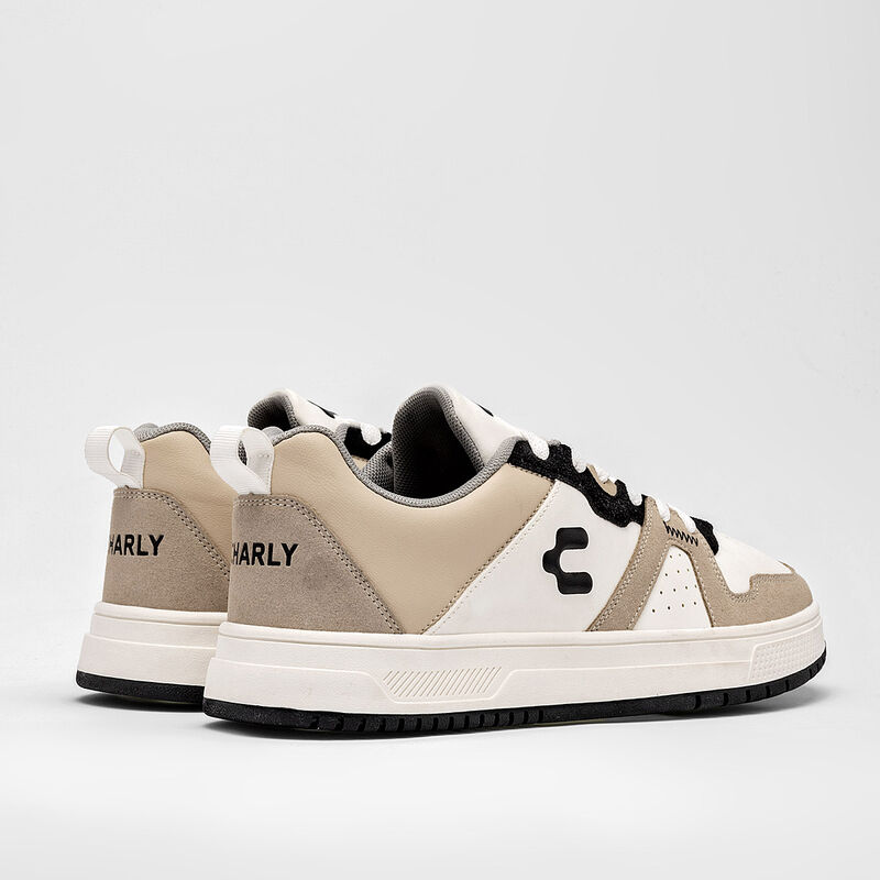 Charly Tenis urbano para hombre blanco beige ne... image number null