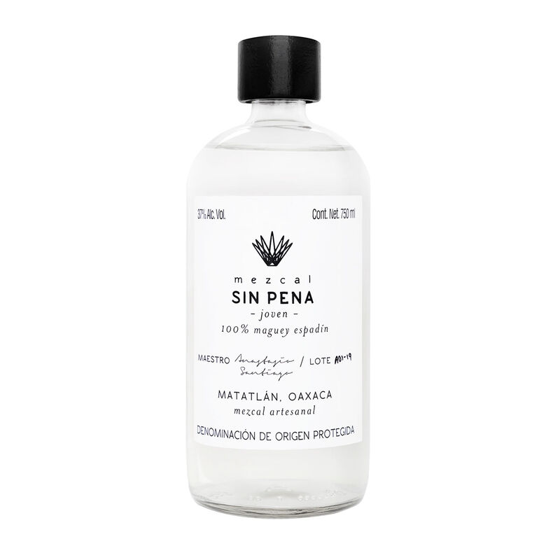Mezcal Sin Pena Joven Espad&iacute;n 750ml image number null