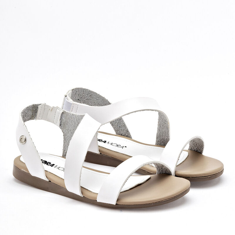 Moramora Sandalia para ni&ntilde;a blanco image number null