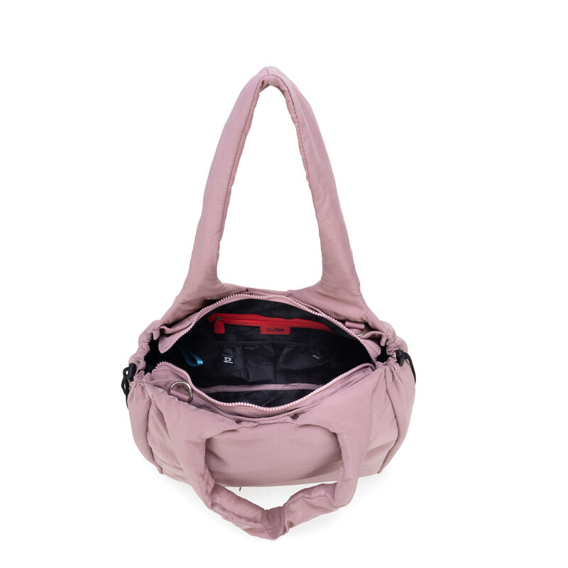 Pa&ntilde;alera Tote Mediana Puffy Con Accesorios Colo... image number null