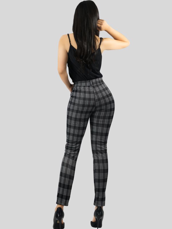 Jeggins Mujer Legging Pantalón A Cuadro Mallone... image number null