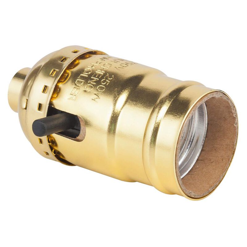 Portal&aacute;mpara latonado con interruptor de barra image number null