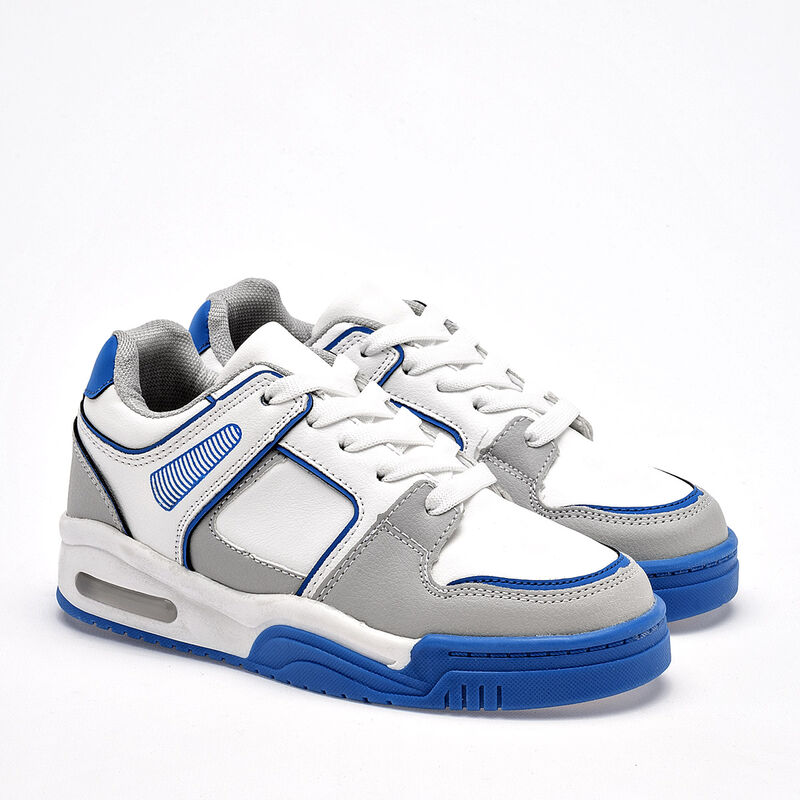 Lycht tenis para ni&ntilde;o  blanco gris azul cod 140... image number null