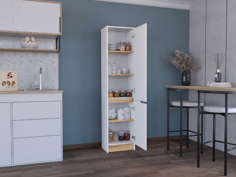 Alacena Soler Blanco y Macadamia Virtual Mueble... image number null