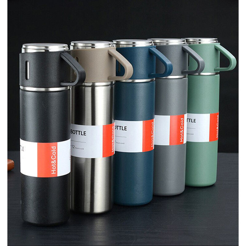 Termo con tazas de acero Inoxidable de 500 ml image number null