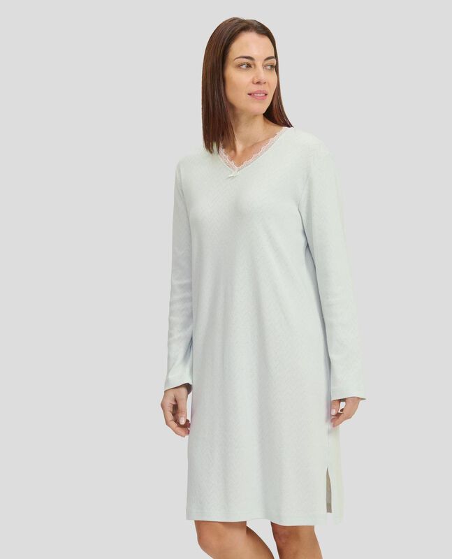 Camis&oacute;n Lencero con Puntilla M/L Verde image number null