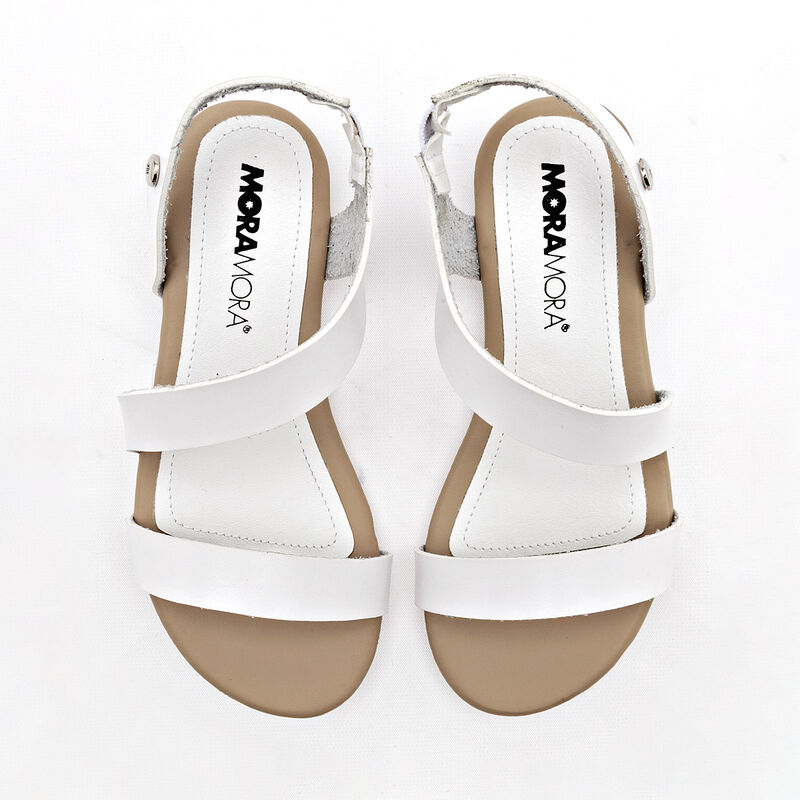 Moramora Sandalia para ni&ntilde;a blanco image number null