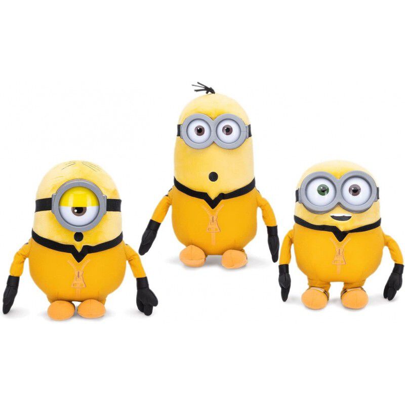 Peluche Stuart, Bob y Kevin Kung Fu Los Minions... image number null