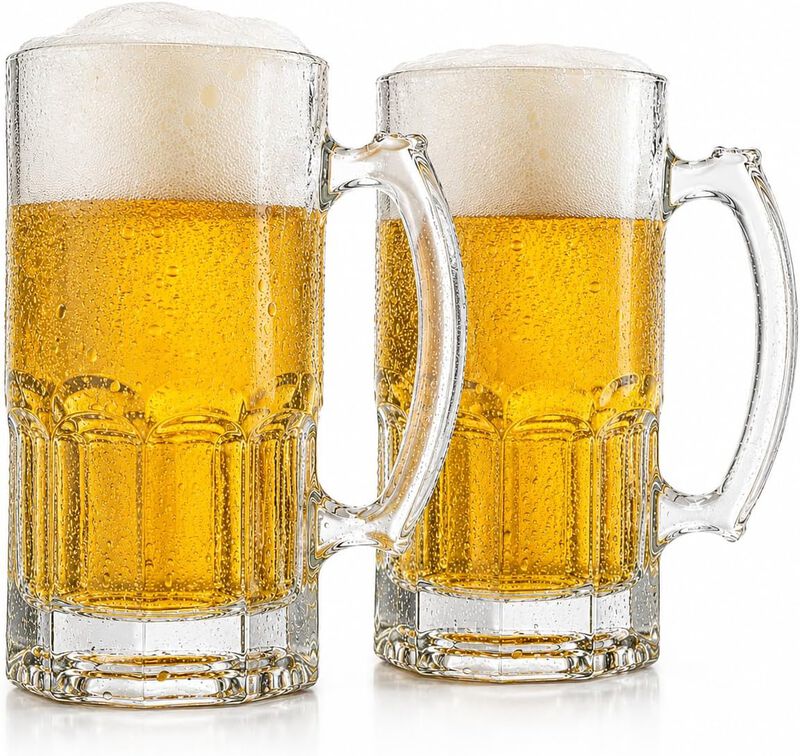 Brandtrendy Juego De 2 Tarros Cerveceros De Vid... image number null