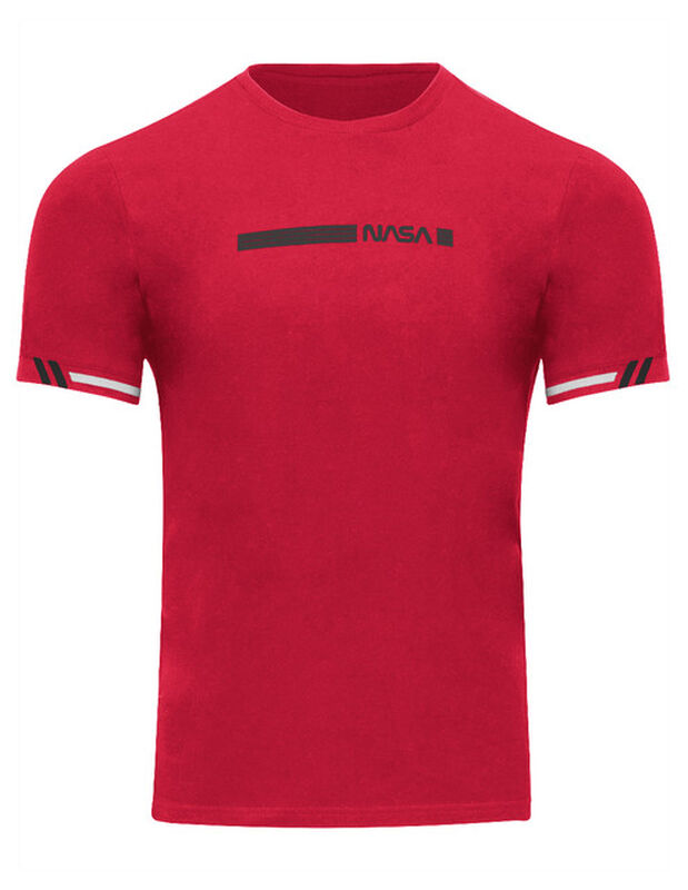 Playera Casual Caballero Premium Estampada Rojo... image number null