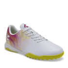 Charly Tenis deportivo para hombre. Blanco fucsia, f&uacute;tbol.