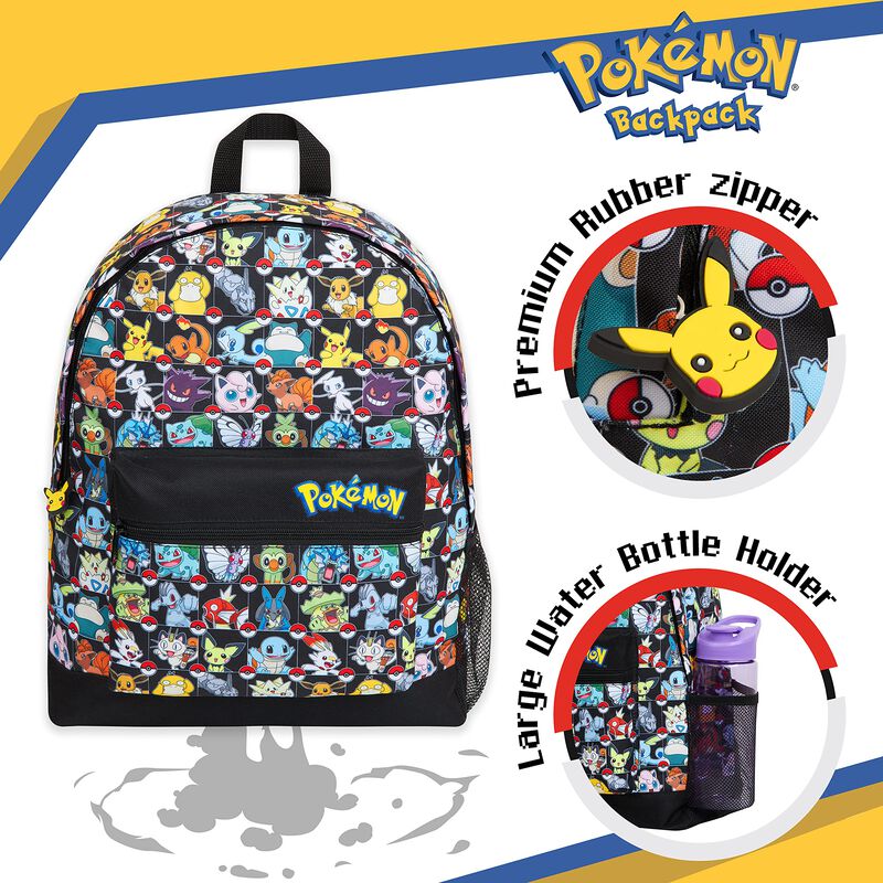 Mochila Escolar Pok&eacute;mon Para Ni&ntilde;os Pikachu Eeve... image number null