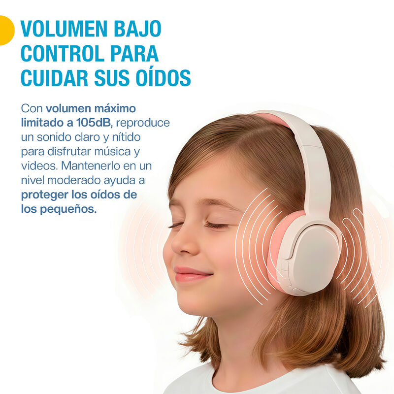 Aud&iacute;fonos Inal&aacute;mbricos para Ni&ntilde;os, Diadema con ... image number null