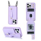 Funda MYBAT Clutch cartera para iPhone 15 PRO MAX - Lila colgante