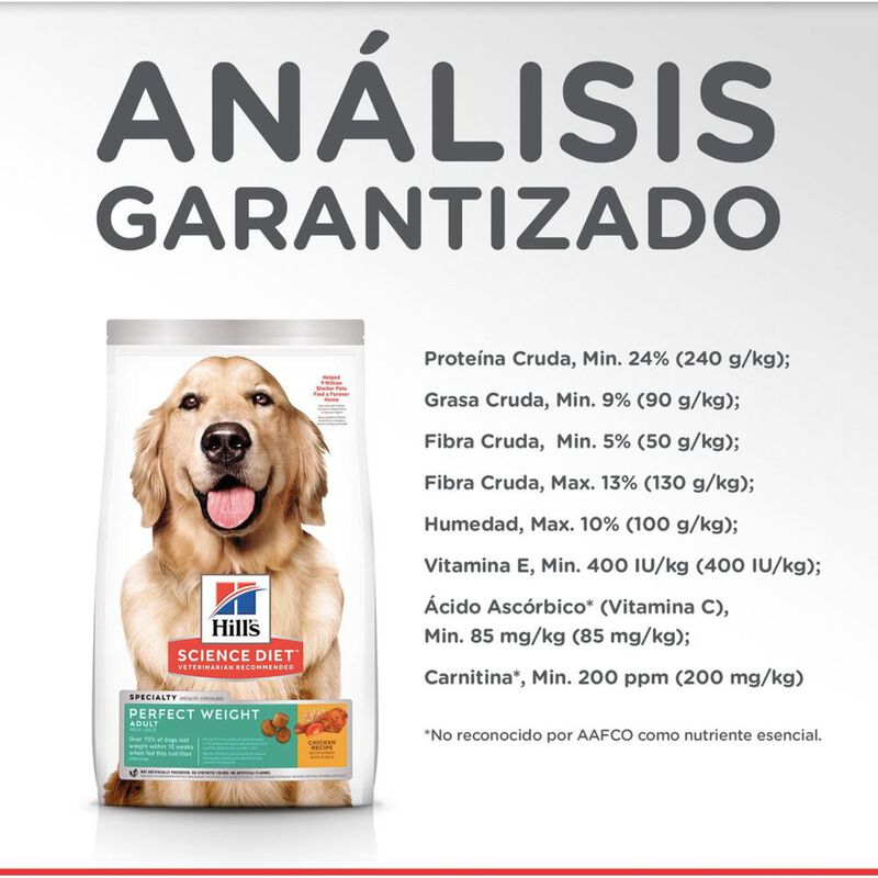 Hill's Canino Perfect Weight 1.8 Kg 1 Unid X Ca... image number null