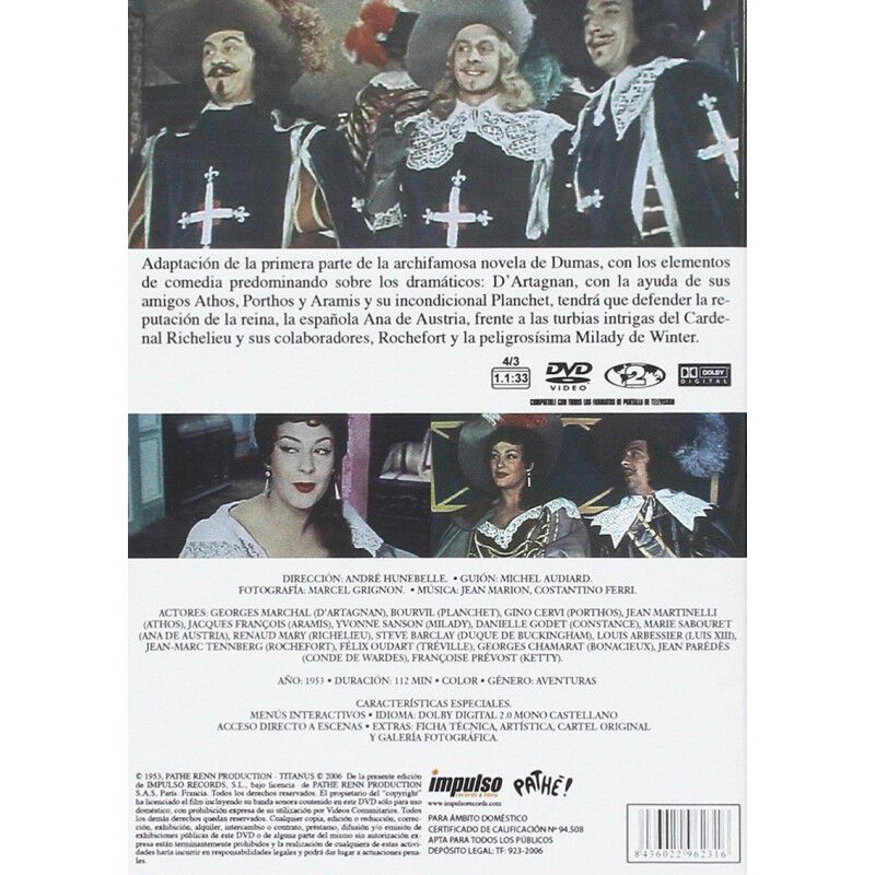 Vuelven Los Mosqueteros [dvd] image number null