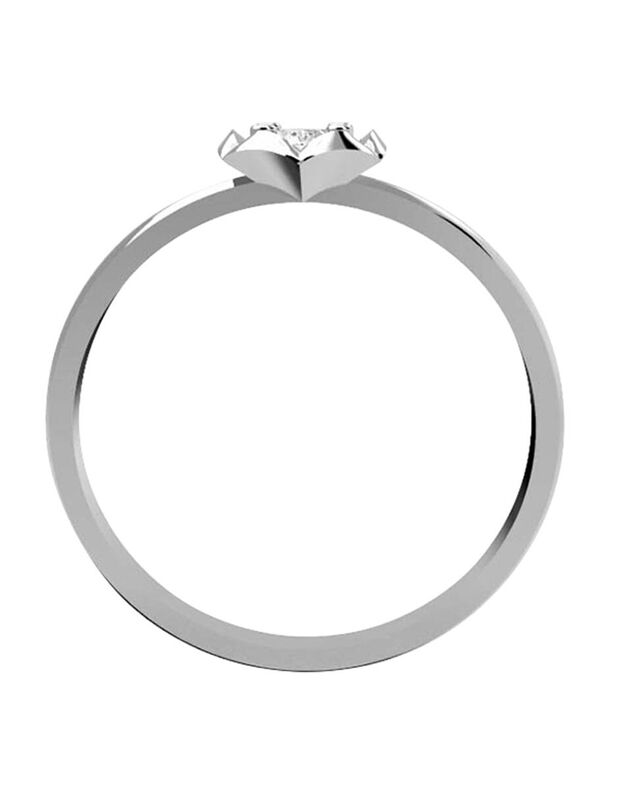 Anillo de Compromiso en Oro de 14K con Circonia... image number null