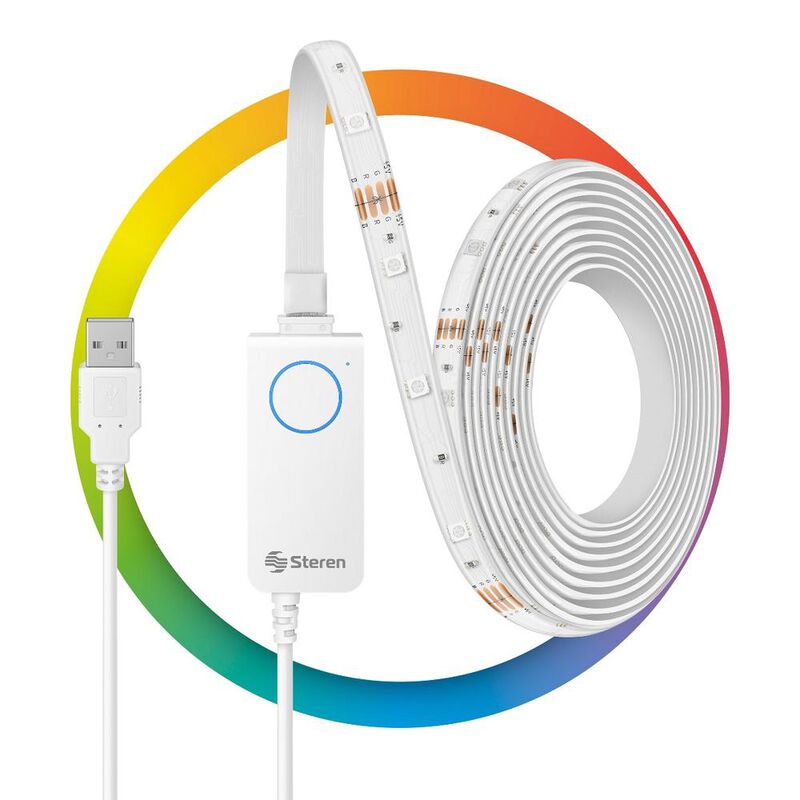 Tira LED Wi-Fi* multicolor RGB de 2 m image number null
