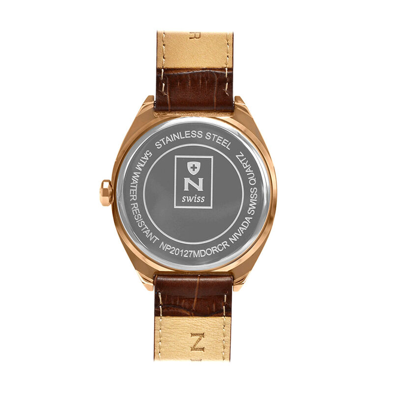 Reloj Nivada Executive Caballero Dorado Rosa Ca... image number null