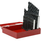 Juego de brocas negras de acero de alta velocidad zanco recto, 21 piezas Urrea