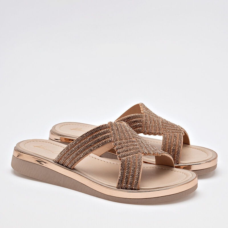 Been Class Sandalia para mujer dorado rosa image number null