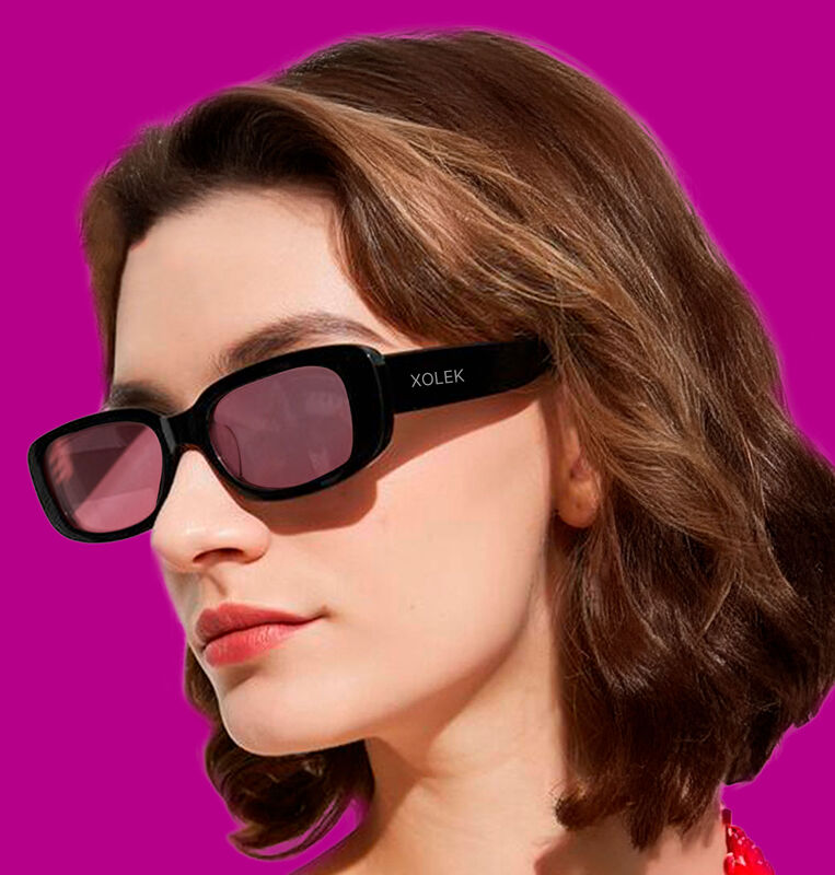 Lentes De Sol Xolek 109 Acetato Cr39 Rectangula... image number null