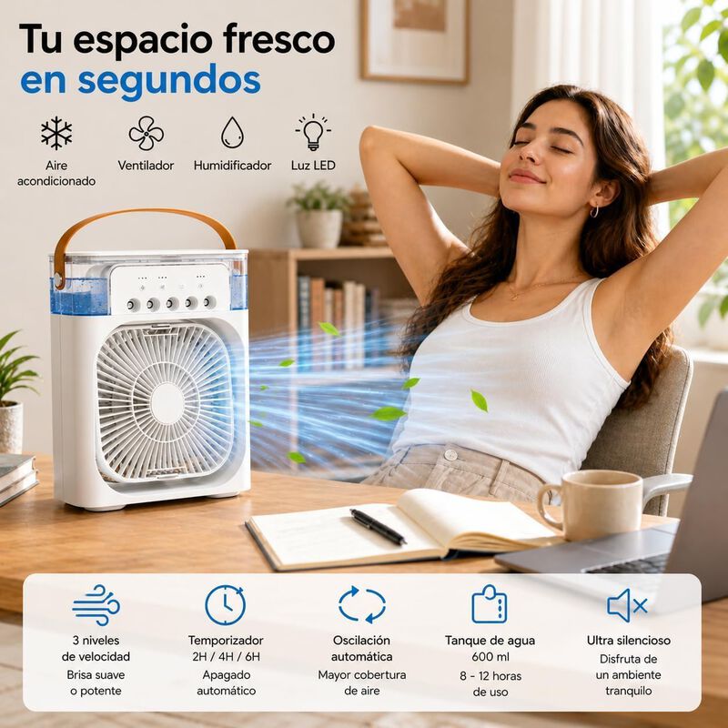 Ventilador De Aire Acondicionado Port&aacute;til Tanqu... image number null
