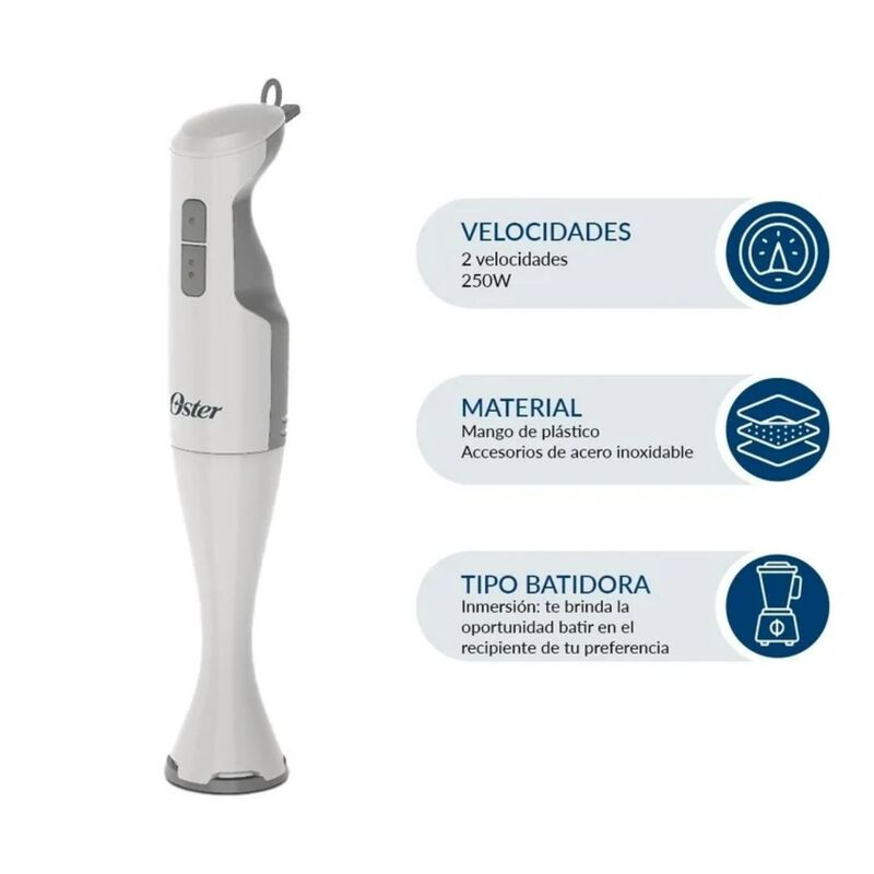 Batidora de Inmersi&oacute;n  Oster Modelo FPSTHB2610W... image number null