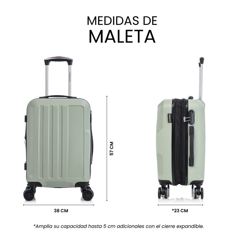 Maleta De Mano R&iacute;gida Expandible 10 Kg Con Rued... image number null