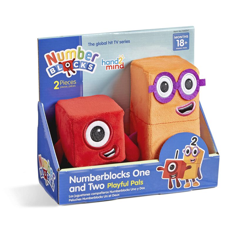 Figura De Peluche Hand2mind Numberblocks 1 Y 2 image number null