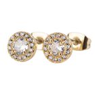 Aretes Mujer Oro 14k Zirconia Cúbica, Joyería Fina Luckyly