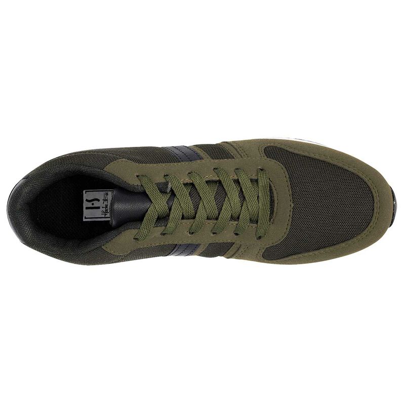 Hs Casual Tenis urbano para hombre olivo negro image number null