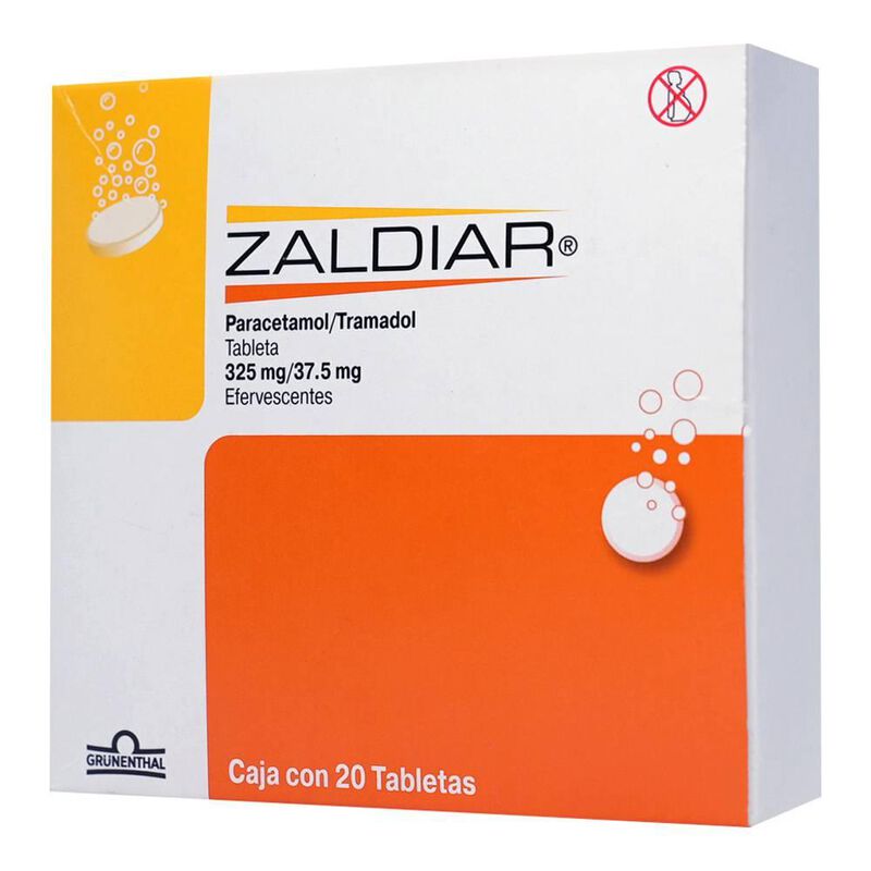Zaldiar 37.5 / 325 Mg 20 Tabletas 37.5 / 325 Mg... image number null