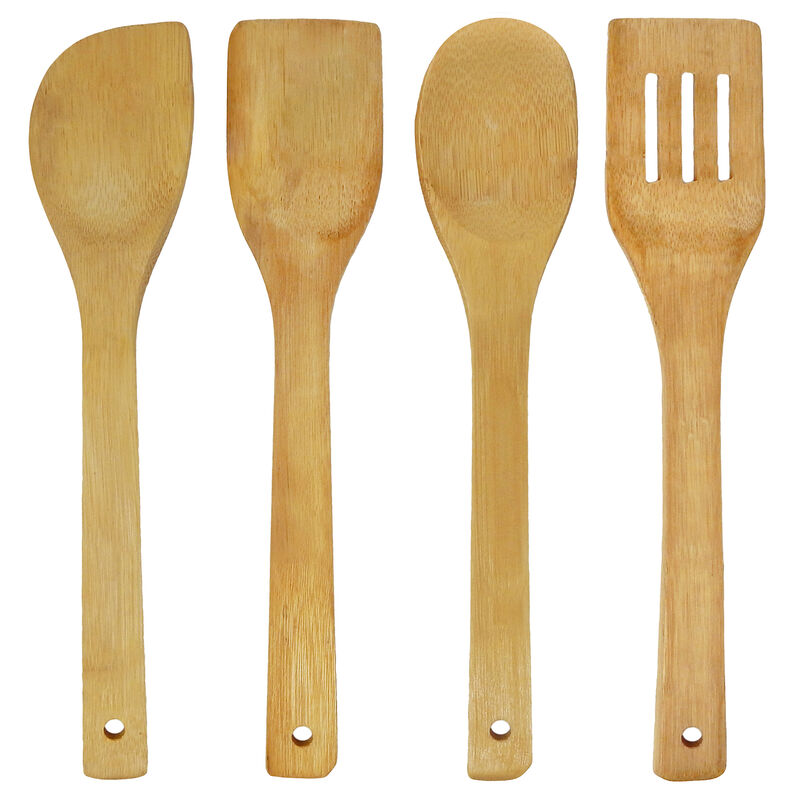 Juego de Utensilios de Bambu con Base image number null