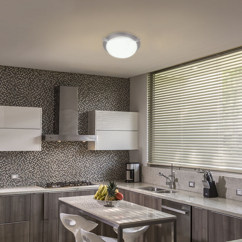 Lampara Para Interior En Plaf&oacute;n Satinado E27x2 ... image number null