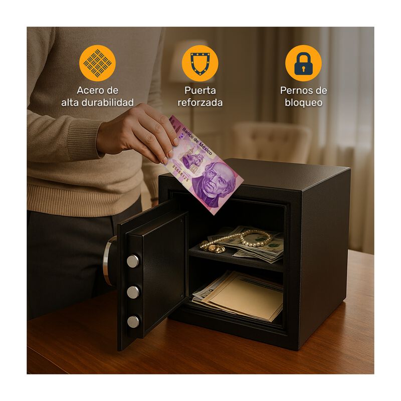 Caja Fuerte Seguridad Electr&oacute;nica Cerradura Dig... image number null