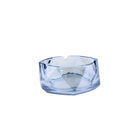 Cenicero De Cristal Tornasol Ideen Azul Hexagonal