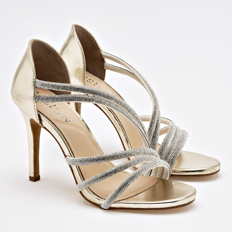 Clasben Zapatillas de fiesta para mujer dorado ... image number null