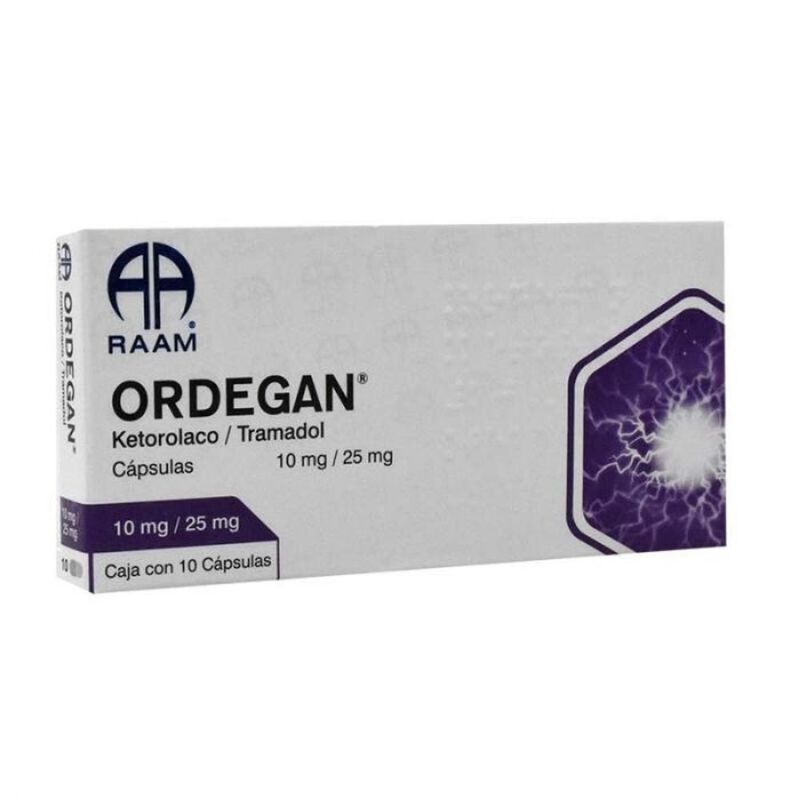 Ordegan 10/25mg caja con 10 c&aacute;psulas image number null