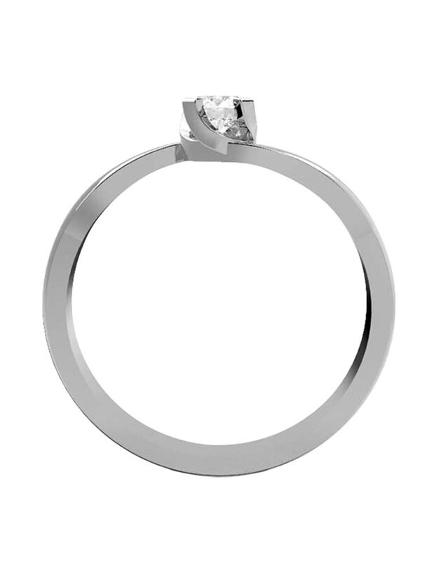 Anillo de Compromiso de 14K con Diamante de Lab... image number null