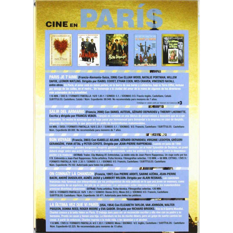 Pack De Cine En Par&iacute;s [dvd] image number null