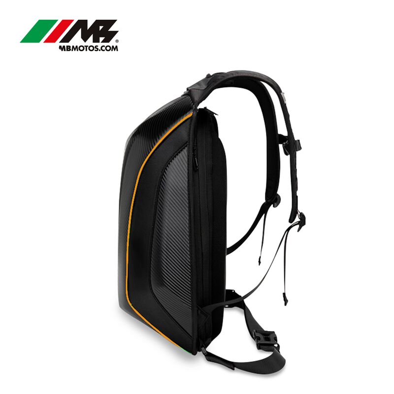 Mochila Axs Rigida Para Motociclista Naranja image number null