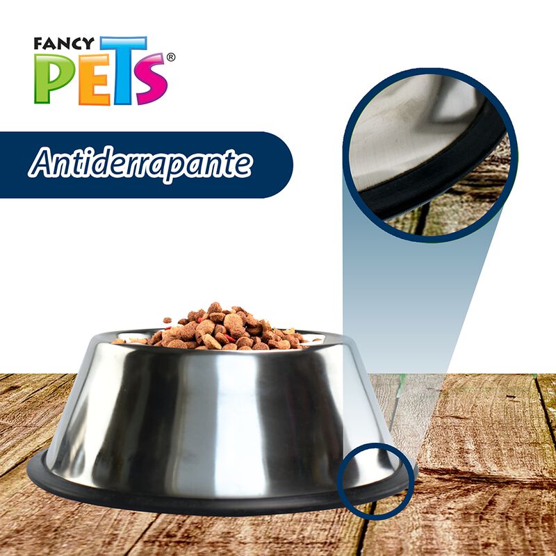 Fancy Pets Plato De Acero Inoxidable Para Perro... image number null