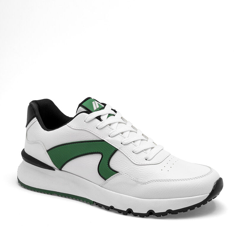Clasben Tenis urbano para hombre blanco verde n... image number null
