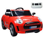 Carro Montable El&eacute;ctrico Ni&ntilde;os Cooper Con Control Remoto Luz Rojo