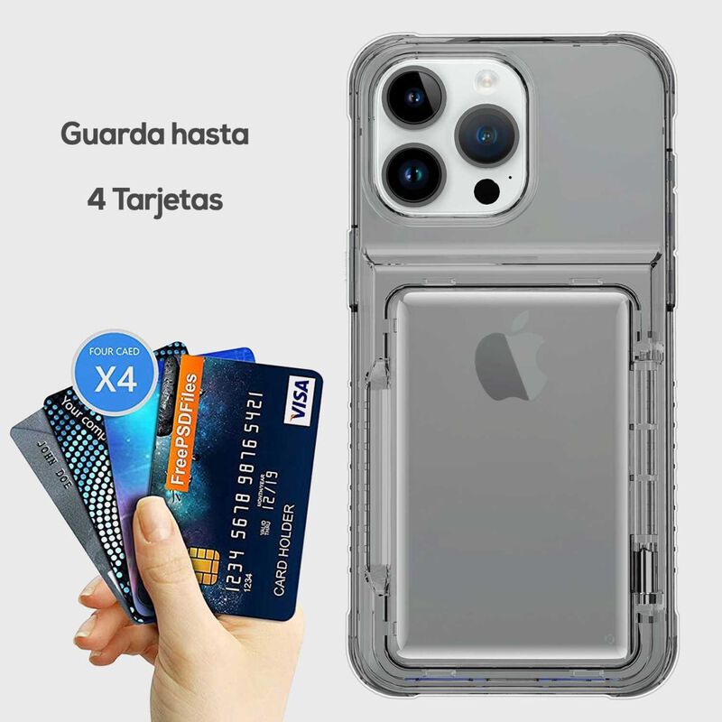Funda Tekku Tpu Tarjetero Para Iphone 15 Pro Ma... image number null