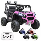 Montable El&eacute;ctrico Para Ni&ntilde;os 4x2 Luces Delanteras Puertas Volante Sonido Bluetooth Bater&iacute;a 12v De 3 A&ntilde;os A 30 Kg -rosa