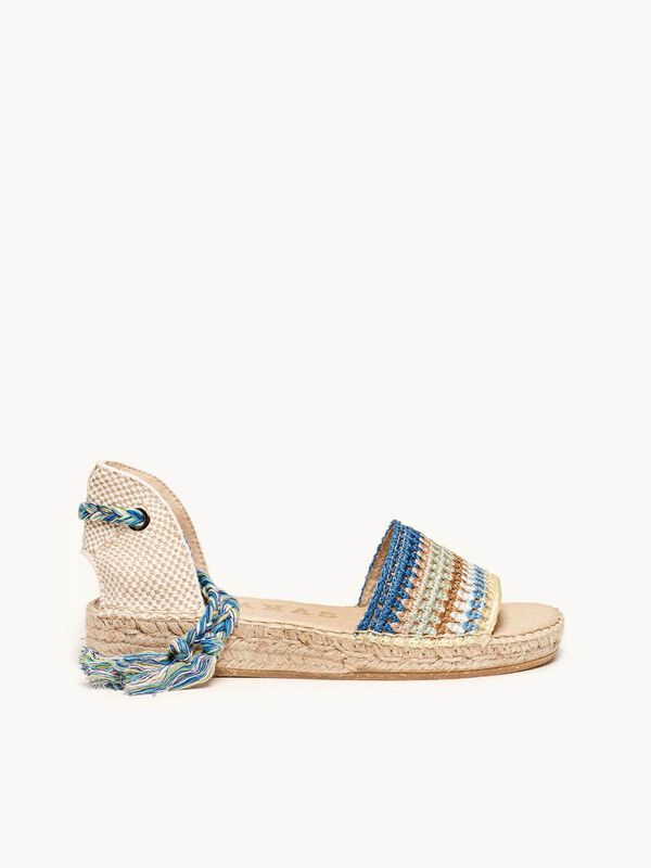 Aulaga Crochet Rayas Azul image number null